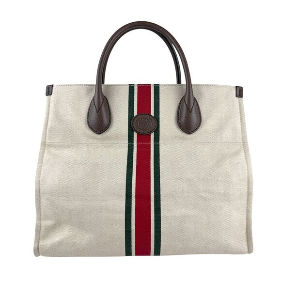 GUCCI Authentic Brown Leather Shoulder Bag